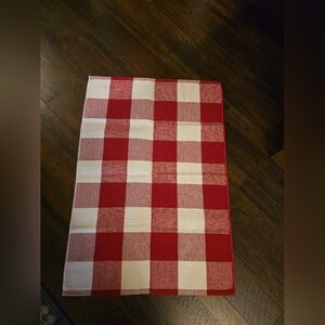 Unk Red and White Checkered Door Mat